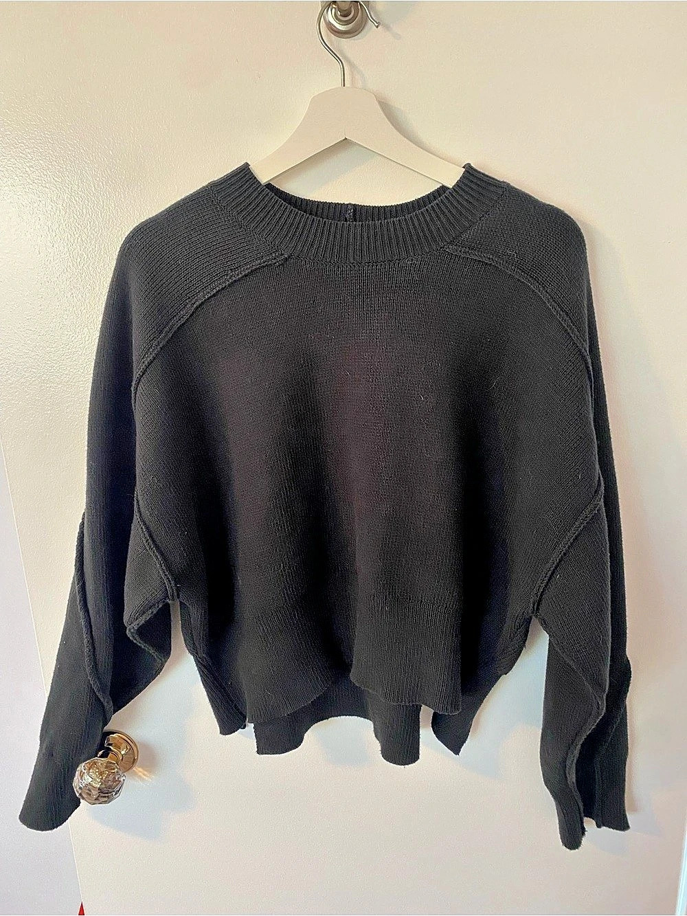rag & bone Black Knit Sweater Size Medium